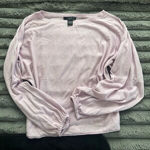 Arden B Luxe Soft Purple Silk Cashmere Top